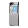 thumbnail image 4 of Allytechgroup Slim Fit Phone Case for Samsung Galaxy Z Flip5, Hard PC PU Leather Back Cover Anti-Scratch Drop Protection Shockproof Case Cover for Galaxy Z Flip 5, Gray, 4 of 10