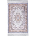 thumbnail image 3 of Muslim Prayer Rug Set with Beads and Bag, Elegant Ramadan Prayer Rug, 27.5x43.3 Inch Blue, 3 of 7