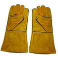 thumbnail image 1 of 1 par de guantes protectores de soldadura cubierta de manos resistente a las llamas para soldador kusrkot Guantes protectores, 1 of 4