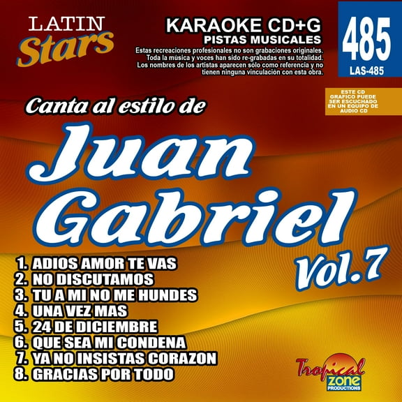 Karaoke Latin Stars 485 Juan Gabriel Vol.7