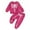 1-Hot Pink335, variant on Toddler Boy's Halloween 2 Piece Outfit Set Crew Neck Solid Glow Skeleton Sweat Tops Holiday Matching Pants Clothes Set,Hot Pink