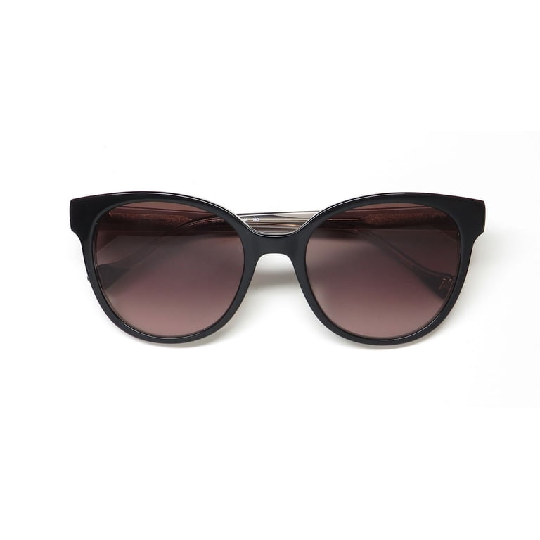 YALEA Paloma SYA056 Women\'s Sunglasses in Black w/ Brown Gradient Lenses Yalea - Sya056 Paloma Sunglasses for Women – ModaFrames main image 3