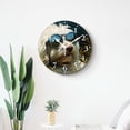 thumbnail image 4 of 16 Inch Wall Clock Battery Operated Silent Clock Decorative for Office, Kitchen, Outdoor, Living Room，Cool Golden Retriever Dog Pattern, 4 of 4