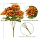 thumbnail image 4 of Ramo de girasoles artificiales ZDWQFA, girasol vintage falso, flor de otoño para decoración, 9 cabezas florales, ramo de flores artificiales para decoración del hogar, 4 of 5