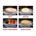 thumbnail image 3 of 8 Inch Dia, Stainless Steel Barbeque Grill, Roaster For Papad, Phukla, Roti, Brinjal Jali / Mesh Griller, for Kitchen Cooking., 3 of 7