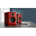 thumbnail image 3 of Audioengine A2+ Bluetooth Stereo Channel Desktop Speakers, Red, 3 of 5