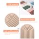 thumbnail image 3 of Yuarrent Posavasos de aislamiento Botellas Esteras Desmontable Reutilizable de comedor Adorno Mantel antideslizante Cocina para Tazón Cocina y Comedor beige, 3 of 6