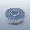 thumbnail image 4 of Cook with Color Rotating Snack Box with Removable Ice Pack, Divided Serving Tray with Locking Lid and Handle, Blue, 4 of 11