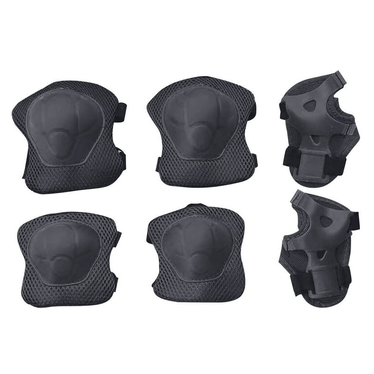 Kurtrussel Adjustable Sport Knee Pads Black 6 Count