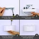 thumbnail image 5 of Aplique de pared Interior LED Iluminación ajustable Lámparas de pared Blanco 7W Lámpara de pared moderna Arriba Abajo Apliques de pared Luz decorativa de aluminio para dormitorio Sala de estar Cocina, blanco cálido 3000K brillar Electrónica, 5 of 5