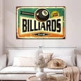 thumbnail image 2 of Elephant Stock Billiards Club Wall Art - Horizontal Canvas Wall Art - Living Room Wall Decor - Wall Signs Canvas - Beige And Black Decor - 48" x 32", 2 of 8