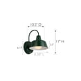 thumbnail image 2 of Design House Mason Modern Farmhouse Forest Green 1-Light Indoor/Outdoor 8" Wall Light, 2 of 12