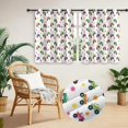 thumbnail image 2 of Monster Cartoon Truck White Pattern Blackout Curtains,Triple Weaved Fabric,Thermal Insulated,Room Darkening,Grommet Top,2 Panels,52x45in(132x114cm), 2 of 5