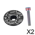 thumbnail image 1 of 2x Auriculares De Aleación De Aluminio Para Bicicleta Cubierta De Horquilla Delantera Para Bicicletas De Montaña Negro, 1 of 7