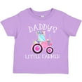 thumbnail image 3 of Inktastic Daddy's Little Farmer Pink Tractor and Flowers Boys or Girls Toddler T-Shirt, 3 of 5