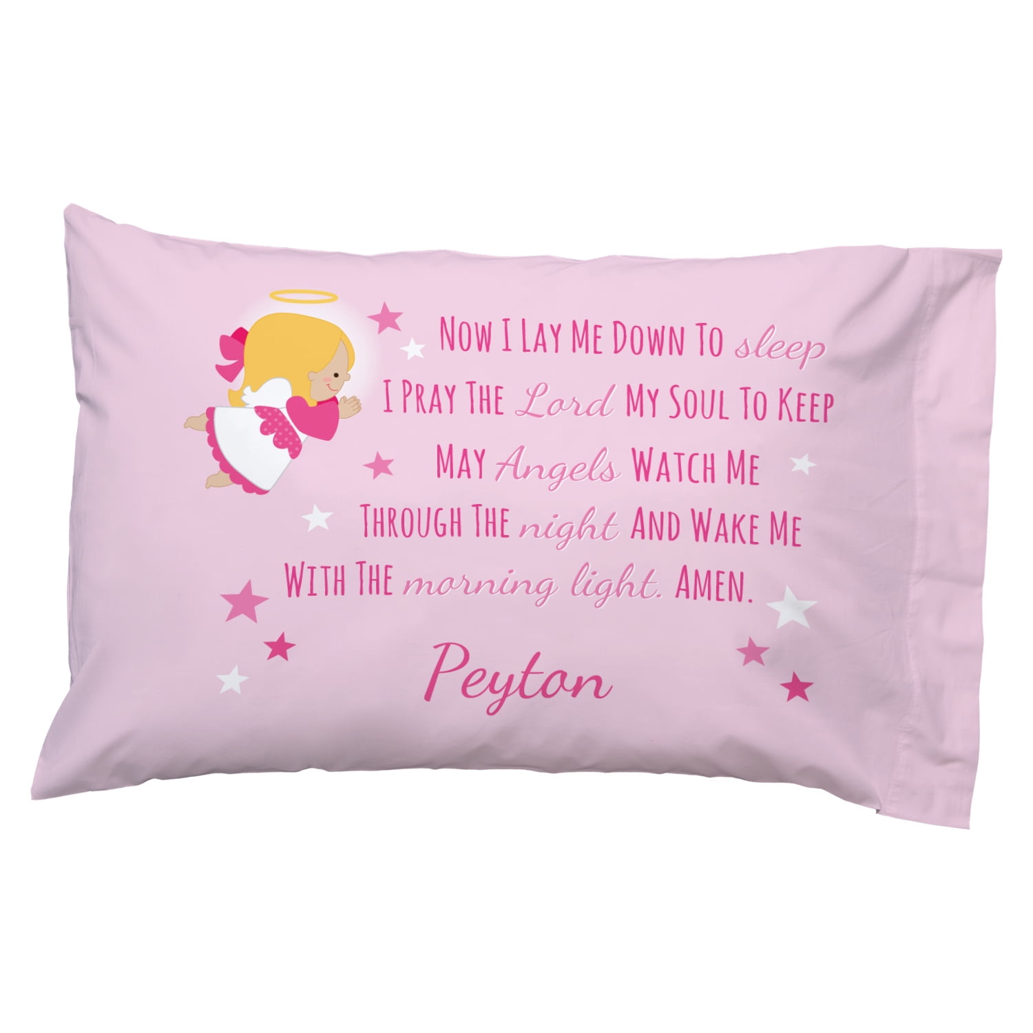 Sleep With The Angels Pillow Case Sweet Dream Bed Time Pillows
