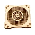thumbnail image 2 of Posavasos de madera giratorio único, tapete para taza, tetera, sartén, juguete antiestrés cuadrado para mesa de café de granja, escritorio de oficina Estilo B, 2 of 8