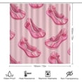 thumbnail image 2 of Christmas African Violet Flower 4 Pcs Shower Curtain Sets with Rugs Include Waterproof Shower Curtain Non-Slip Rug Toilet Lid Cover Bath Mat Violet Watercolor Painting Colorful Wildflowers, 2 of 8