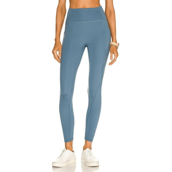 Bandier Le Ore STELLAR BLUE Lucca High Rise Pocket Leggings, US XL