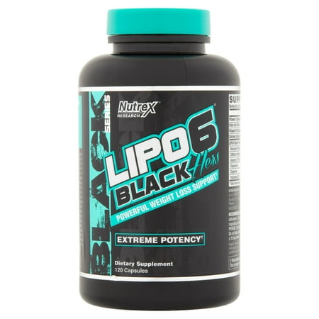 Nutrex Research Lipo 6 Black Series Black Hers Extreme Potency Weight Loss Ctules, 120 Ct