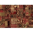 thumbnail image 1 of Ahgly Company Indoor Rectangle Patchwork Brown Transitional Area Rugs, 7' x 10', 1 of 4