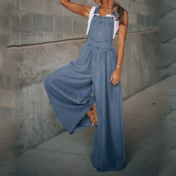 Casual Jumpsuits for Women Summer Fashion Women Summer Casual Sexy Sleeveless Solid Color Bandage Wide Leg Pants Jumpsuits Enterizos De Mujer Elegantes Largos