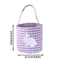 thumbnail image 2 of Creatine Rabbit Checkered Hand Held Children's Easter Egg Storage Hand Held Easter, 2 of 8