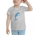 thumbnail image 3 of Dolphin Cute Toddler T-Shirts for Boys Girls (Gray, 2T), 3 of 5