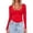 Red -BK40, variant on Dwellite Womens Long Sleeve Shirts Basic Comfy Soft Square Neck Tops Lightweight Slim Fit Tshirt for Going Out Fall Winter 2026 Red XL