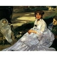 thumbnail image 3 of Manet, Edouard 14x12 Black Modern Framed Museum Art Print Titled - In the Garden, 3 of 5