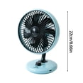 thumbnail image 3 of Leeye Retro USB Desk Fan, Vintage Style Portable Fan with Adjustable Wind Speed, Quiet Personal Fan for Home Office Desktop, Compact Lightweight Design, C, One Size,, 3 of 5