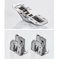 thumbnail image 2 of Set of 4 90 Degree Hinges + 8pcs Screws Damper Piston Compression Lifting Support Accessory for Joint Closing Door Kitchen Cabinet Furniture Cupboard, 2 of 4