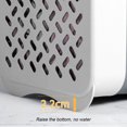 thumbnail image 4 of Tamaño Blanco Y (altamente Equipado Con Respaldo Adhesivo) Cesta Ropa Sucia Plegable para Uso Doméstico Sin Perforaciones Montada en La Pared Cesta Almacenamiento Ropa Baño Engrosada Plástico (gris), 4 of 8