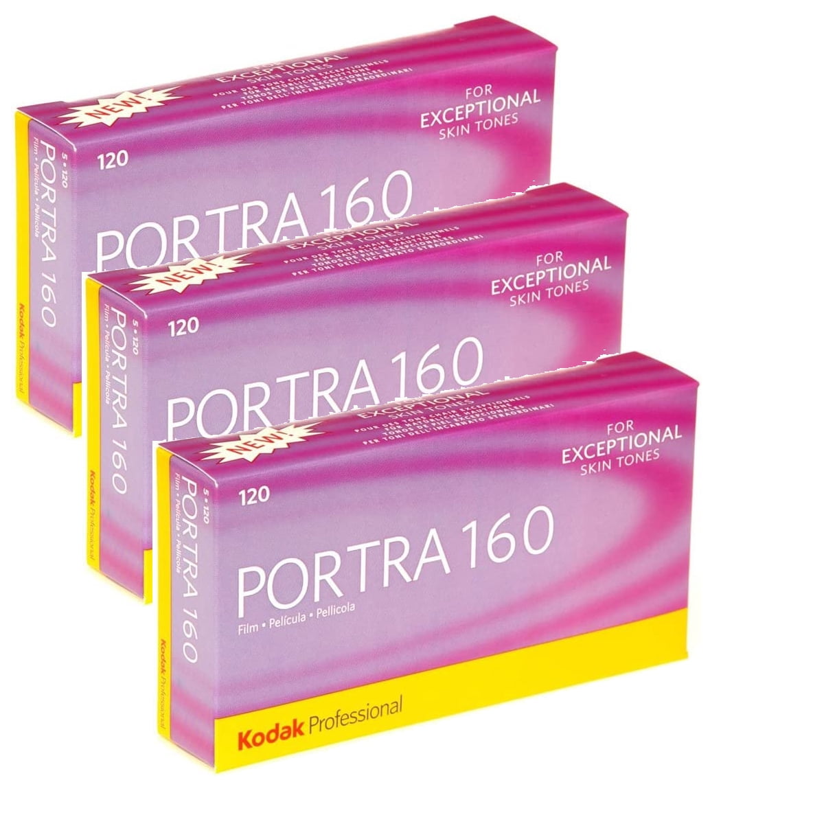 3 Of Kodak Professional Portra 160 Color Negative Film 120 Roll Film 3-of-kodak-professional-portra-160-color-negative-film-120-roll-film