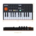 thumbnail image 2 of HXW - driver de teclado portátil Bluetooth MIDI, con 25 teclas, 9 almohadillas para orejas retroilum, 2 of 6