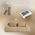 thumbnail image 4 of ZenNook 146" Modern Modular Sectional Sofa for Living Room, Oversized 4 Seater Boneless Couch with Deep Seat, Flannelette Fabric Cloud Couch Sectional, No Assembly Compressed Sofas para Sala, 4 of 8