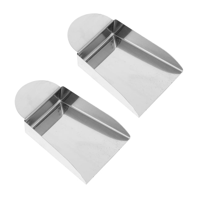 MasteelfCA 2 Pcs Petites Pelles en Acier Inoxydable Supports de Rangement pour Perles Fournitures de Bijoux Diy