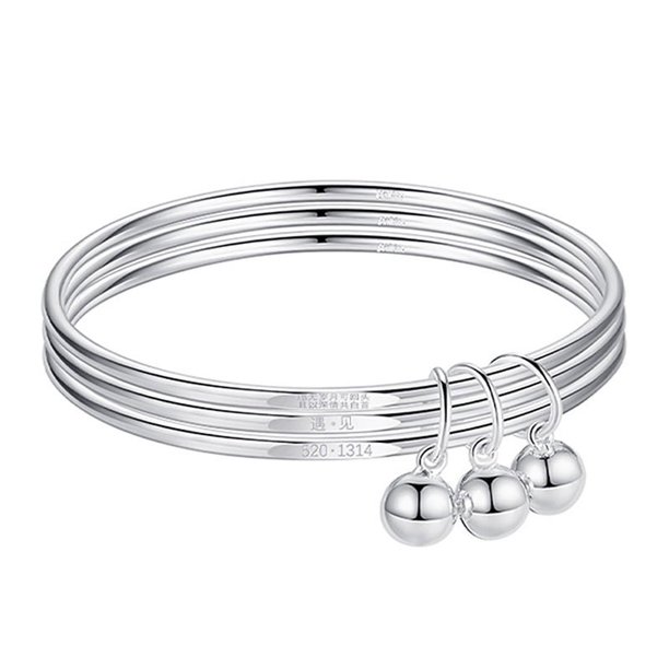 BONNY Joyería Plata Simple Original Diamante Pulsera 925 Mujer Moissanite M057