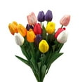 thumbnail image 3 of VINOIC 15-Pcs Multicolor Artificial Tulips Stems PU Realistic Flowers for Spring Wreath Centerpiece Decor, 3 of 6