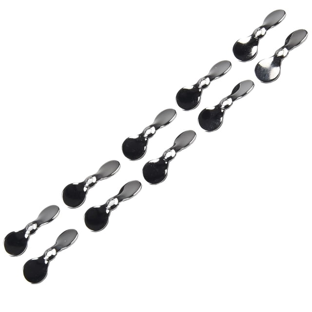 10pcs Fishing Propeller Blade Turbo Propeller Spinner Blades Popper style silver