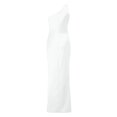 thumbnail image 5 of Viikei Short Sleeve Dress for Women Dress Tops Womens Tops Dressy Casual Womens One Shoulder Ruched Ruffle Formal Evening DressSlim Maxi Dresses, 5 of 6