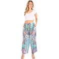 thumbnail image 5 of Sakkas Anie Women's Boho Casual Flowy Flare Palazzo Wide Leg Pants Floral Print - 490 - One Size, 5 of 5