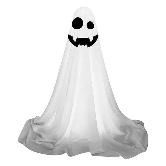 Halloween Spooky Ghost Decor Outdoor, Cute Halloween Decorations Indoor, Spooky Ghost Halloween Decor, Scary Ghosts Decor with LED Lights for Yard Garden Home 6.8 FT