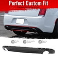 thumbnail image 2 of Ikon Motorsports Rear Bumper Lip Fits 2015-2023 Chrysler 300 Round Tip, C Style Carbon Fiber Print PP Rear Lower Spoiler Air Dam Chin Valance Splitter, 2 of 9