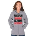 thumbnail image 3 of Funny Maximum Laziness Achieved Joke Unisex Fleece Graphic Zip Up Hoodie Brisco Brands 2X, 3 of 5