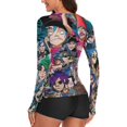 thumbnail image 3 of Gorillaz Women's Sunscreen Shirt Long Sleeve Workout Tops Crewneck Soft Comfy Tees Casual T-Shirt 2XL, 3 of 7