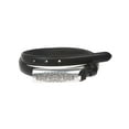 thumbnail image 2 of 3/4 Inch (19mm) Embossed Rectangular Feather Edged Skinny Stitch Leather Belt, 2 of 2