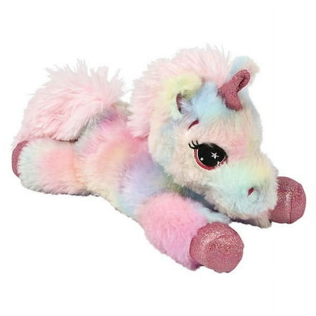 Generic Value Plush - LAYING SUGAR UNICORN (Pink Horn - 12 inches)(Multicolored)