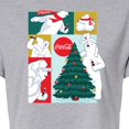 thumbnail image 3 of Coca-Cola - Christmas Tree Polar Bears - Juniors Cropped Cotton Blend T-Shirt, 3 of 5