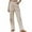 Khaki, variant on IROINNID Women's Pants Mid Waist Flat Front Loose Fit Solid Cargo Pants with Button Pockets,Khaki